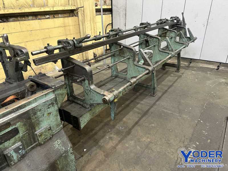 5/32" -3/8" Lewis #8F, travel cut wire straightener, 5 pairs of rolls, 11' table length, 25 HP - Image 7
