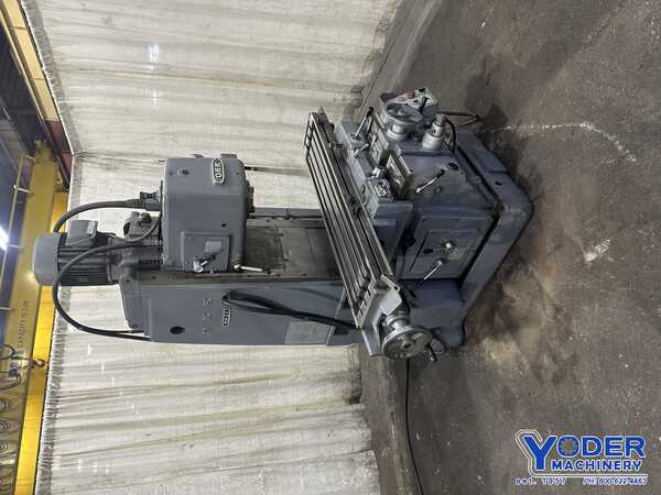 OKK #MH-2V, vertical milling machine, 12" x52" table, #50NS, power draw bar, coolant, 7.5 HP - Image 1