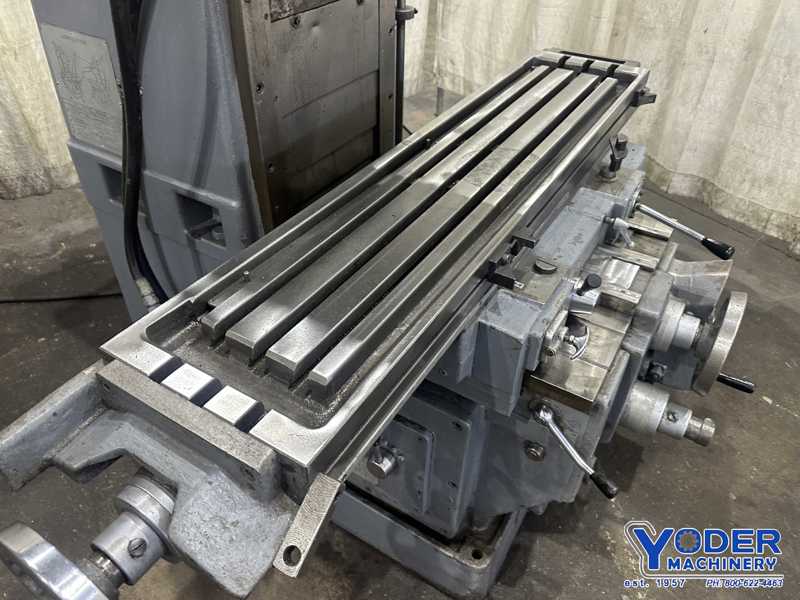 OKK #MH-2V, vertical milling machine, 12" x52" table, #50NS, power draw bar, coolant, 7.5 HP - Image 4