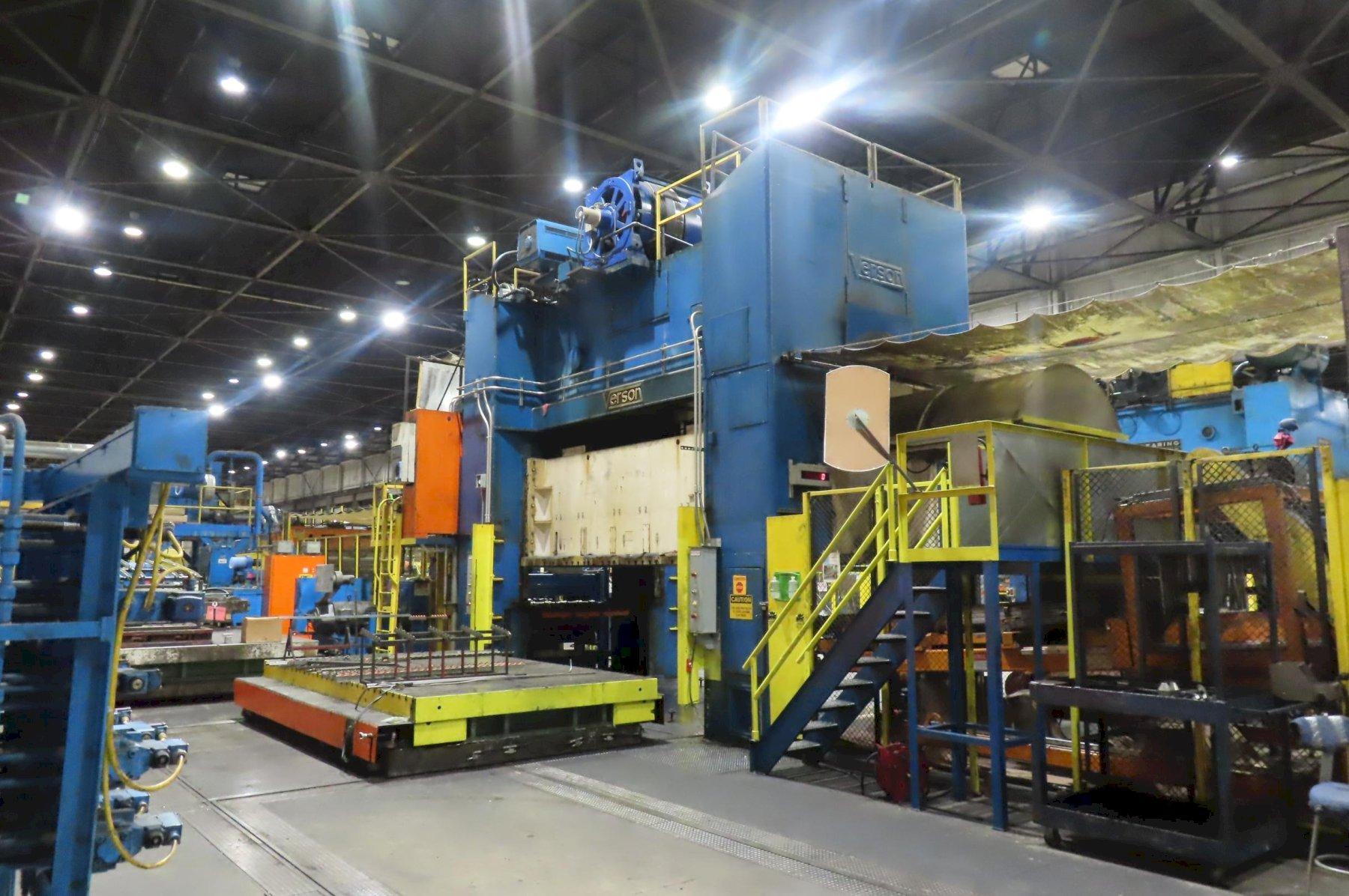 Verson #S4-500-186-108T, Blanking Line, 12" stroke, 75" Shut Height, 20" adj, 500 ton, 10-50 SPM, 186" x108" - Image 5