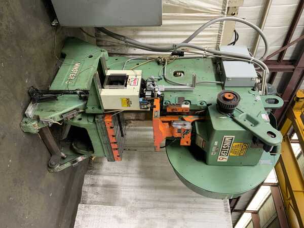 60 Ton, Minster #6SS, OBI press with feeder, 4" stroke, 16" Shut Height, air clutch & brake, 7.5 HP, 1986 - Image 1