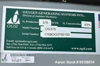 375 cu.ft./hr., #OG-375, oxygen concentrator, 45-65 psi - Image 4