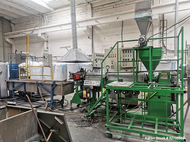 Officina Meccanica Prealpina SRL #T.60-L/D-35-Vent, Single Screw Sheer Pelletizing Line, 176-242 lbs./hr - Image 1