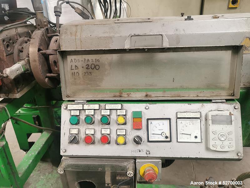 Officina Meccanica Prealpina SRL #T.60-L/D-35-Vent, Single Screw Sheer Pelletizing Line, 176-242 lbs./hr - Image 6