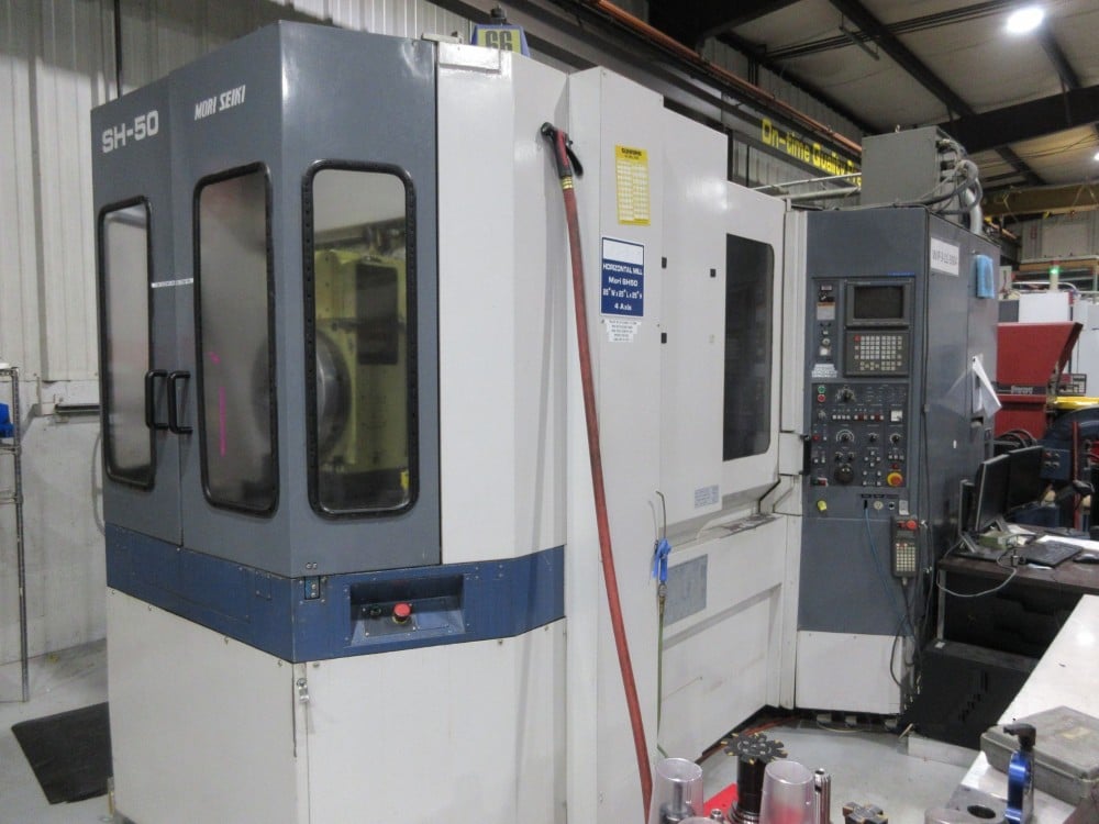 Mori-Seiki #SH-50, 4 Axis, 5th axis table, 24.8" X, 23.6" Y, 23.6" Z, 40 automatic tool changer, 12000 RPM - Image 1