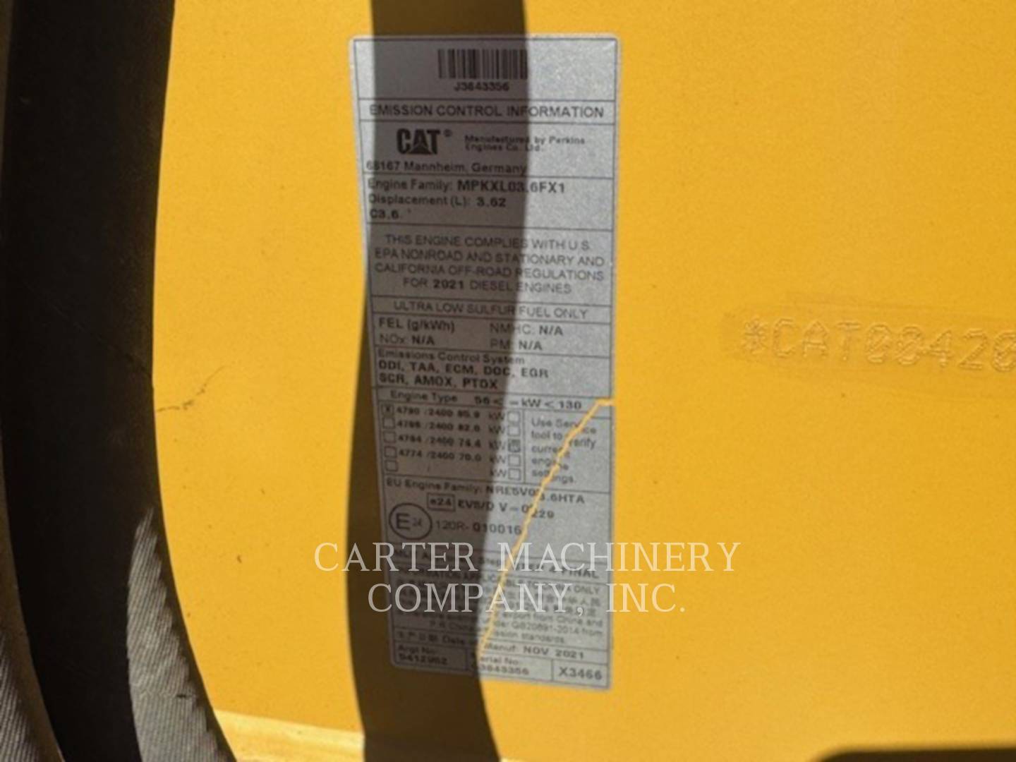 Cat 420-07XE, Backhoe Loader, 342 hours, S/N: H9X01455, 2022 - Image 8
