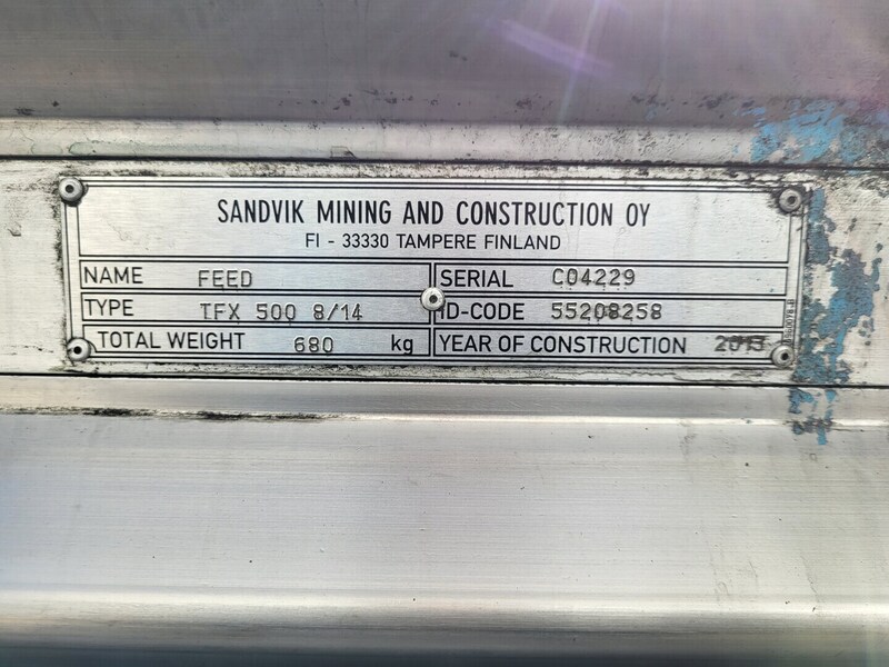 Sandvik, telescopic feeder for Sandvik drill TFX500 8/14, 2013 - Image 2