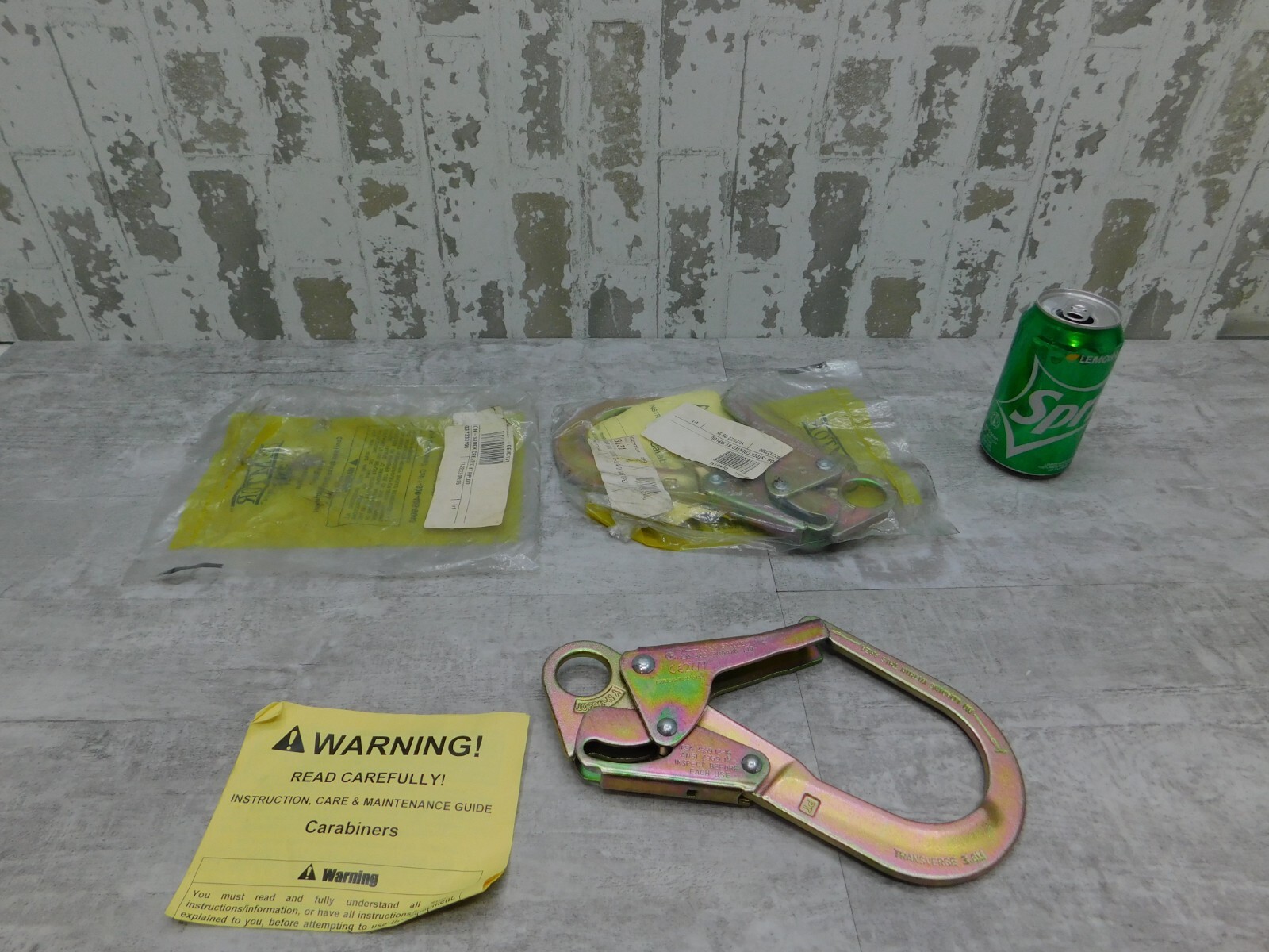 Gemtor Snap Hook Carabiner, 3131, Locking 2 3/4" Gate Open, 5000#, NEW (2 available) - Image 1