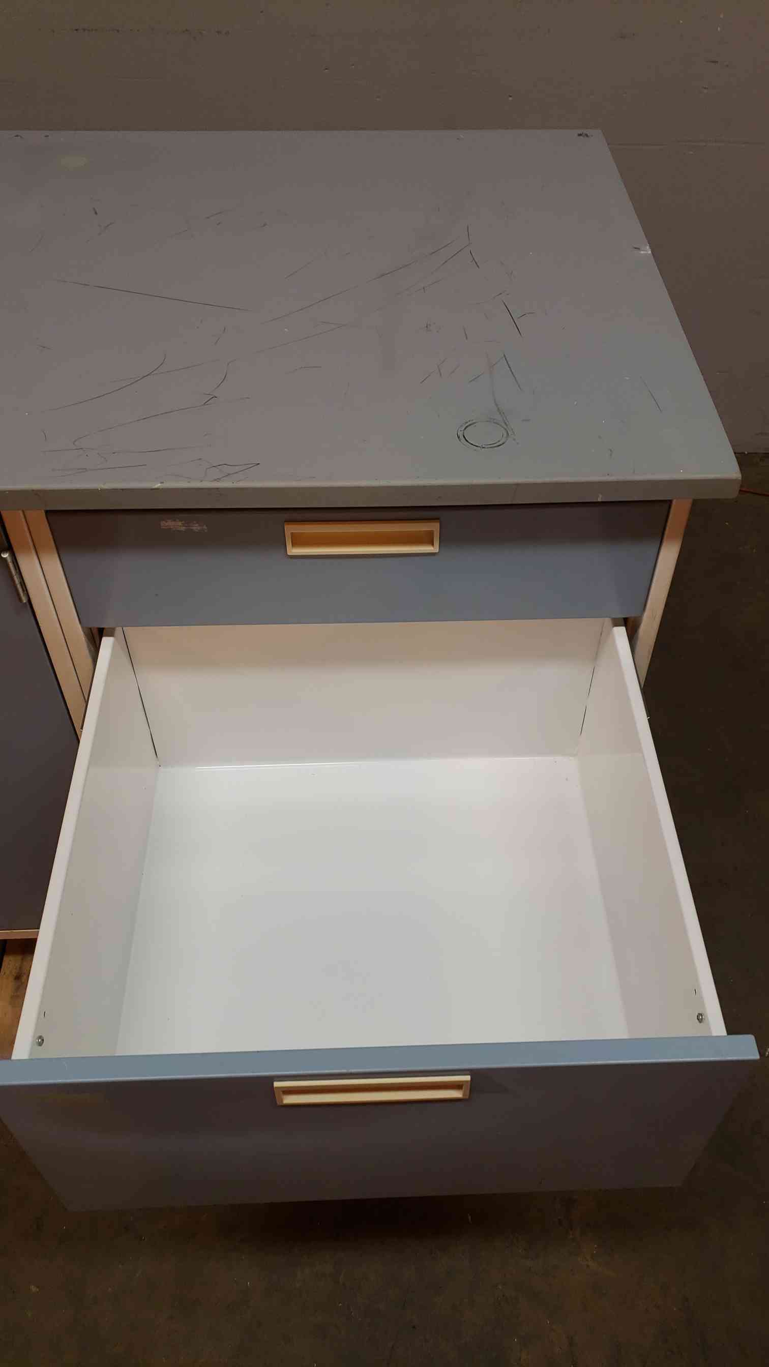 Fisher Hamilton, Casework w/Gray Countertop, 80" L x 30" width x 36" H - Image 4