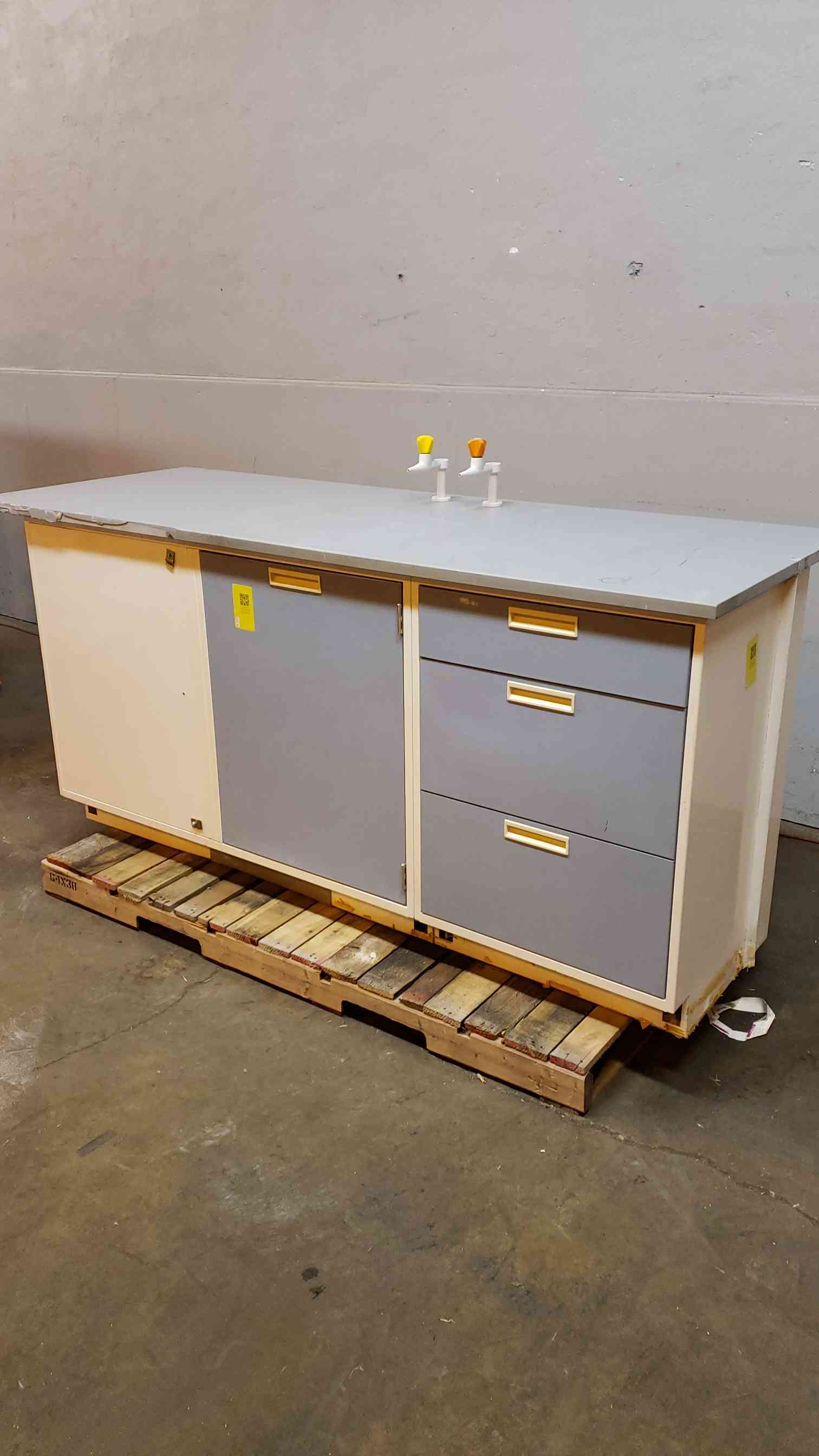 Fisher Hamilton, Casework w/Gray Countertop, 80" L x 30" width x 36" H - Image 8