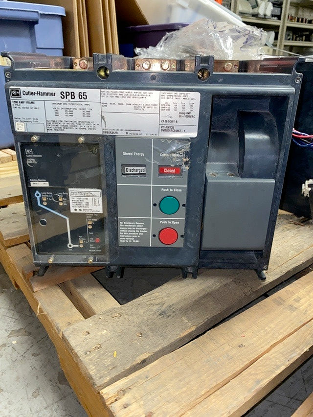 1200 Amps, Cutler Hammer, SPB-65, Circuit Breaker, 3-Pole, 50/60 Hz, 240-600 V - Image 2