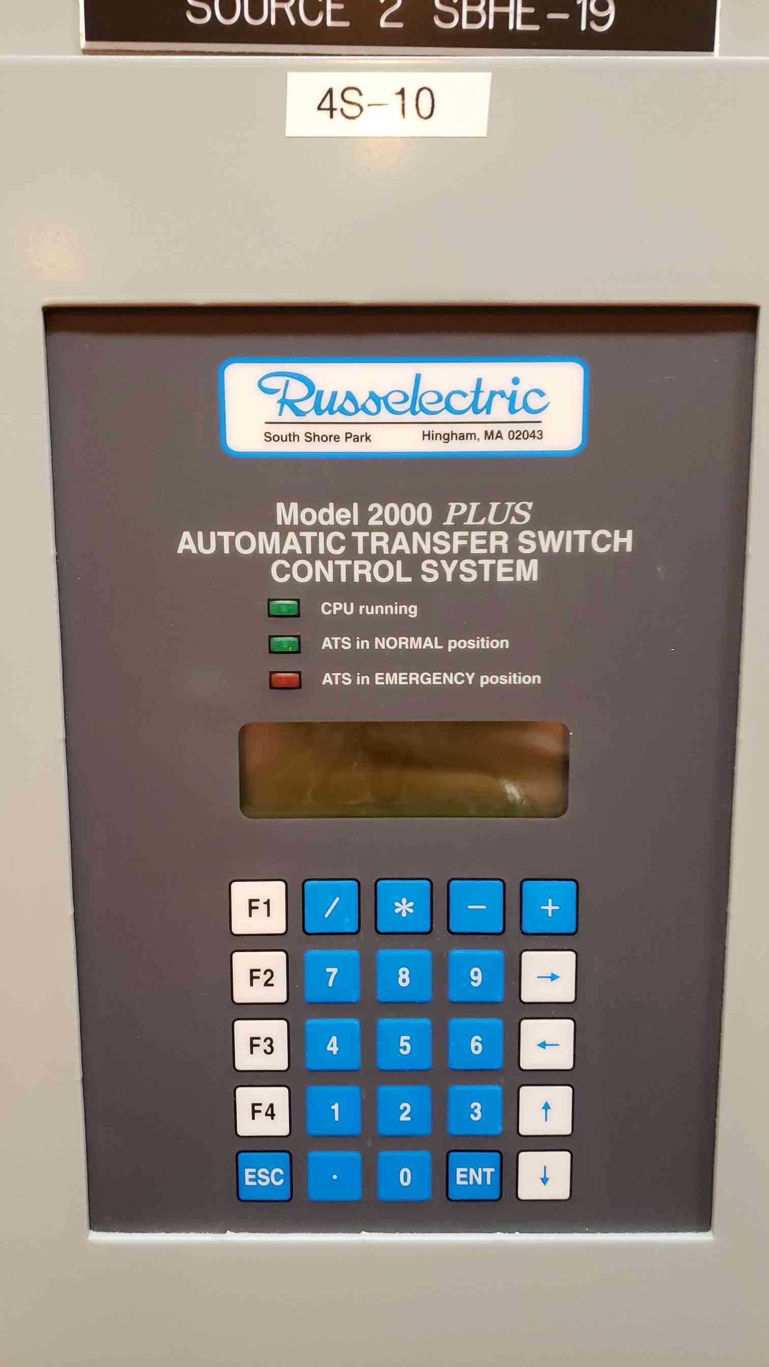 400 Amp. Russelectric #RTBDLB-4003CEF, Automatic Transfer Switch, 3 Phase, 3-Wire, 60 Hz, 480 V, 2010 - Image 3