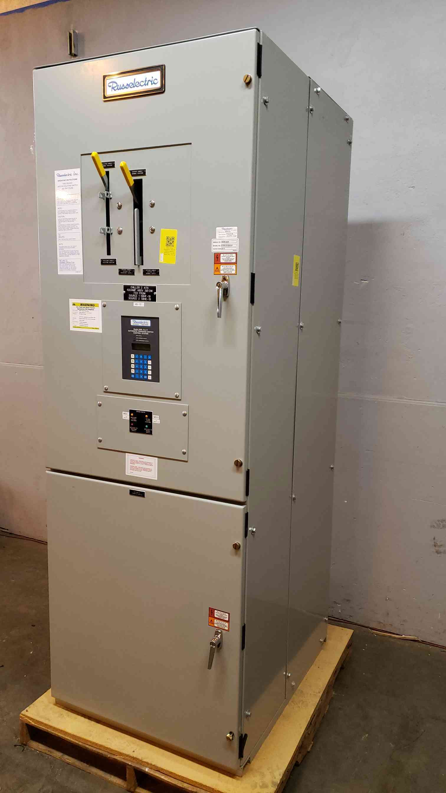 400 Amp. Russelectric #RTBDLB-4003CEF, Automatic Transfer Switch, 3 Phase, 3-Wire, 60 Hz, 480 V, 2010 - Image 9