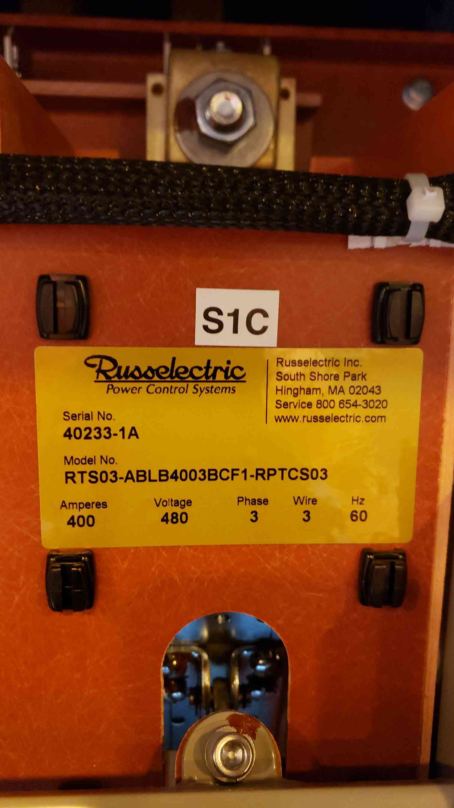 400 Amp. Russelectric #RTS03-ABLB4003BCF1-RPTCS03, Automatic Transfer Switch, 3 Phase, 3-Wire, 60 Hz, 480 V - Image 8
