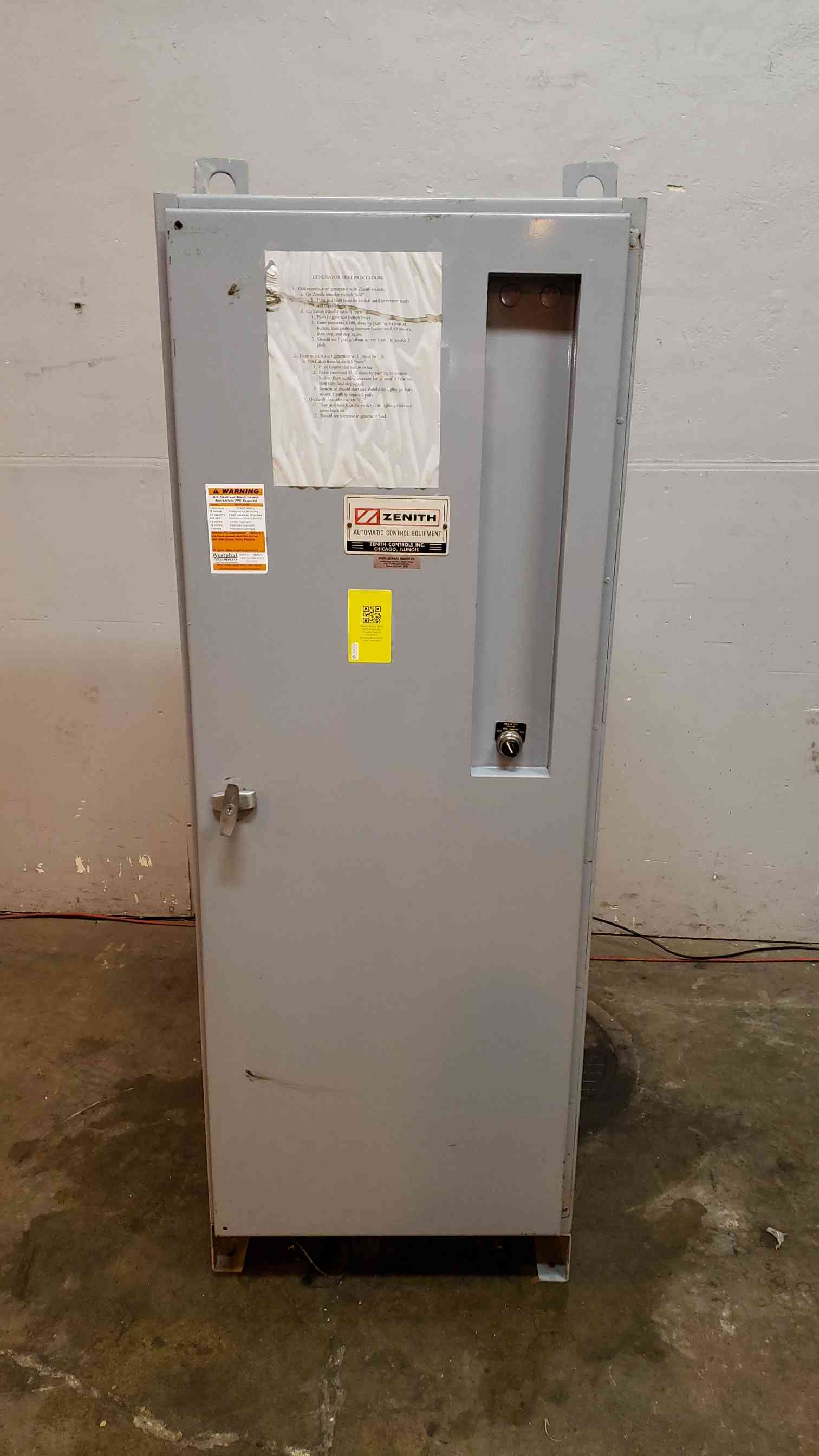 600 Amp. Zenith #ZTSD61EC7AAAAAAAAAEPTU, Automatic Transfer Switch, 3 phase, 60 Hz, 480 Volts - Image 1