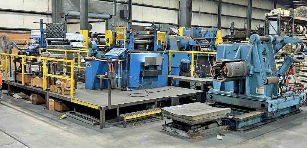 24" x 5" Stamco, Slitting line, 12000 lb., Driven Line with Tension Stand - Image 1