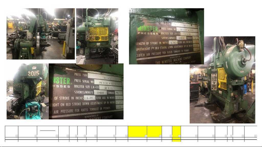 12" Minster #20-12, press feed line, 60 ton, (2) Littell double end uncoilers, 13.5"-20.5" manual expansion - Image 3