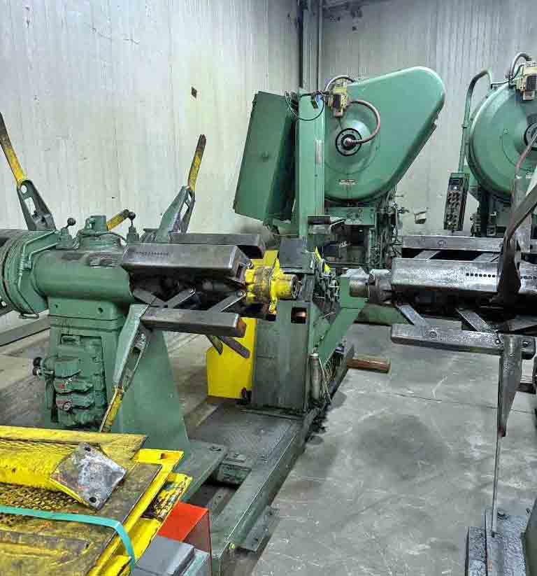 12" Minster #20-12, press feed line, 60 ton, (2) Littell double end uncoilers, 13.5"-20.5" manual expansion - Image 9