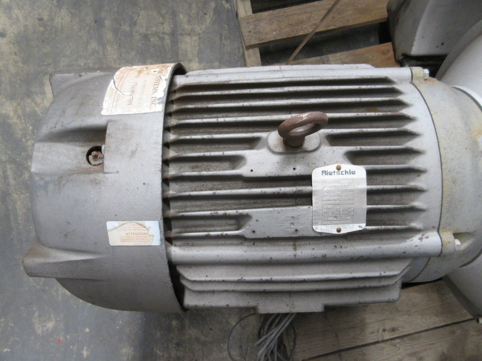Rietschle #VM4100TR / D-79650, Vacuum pump, 15 HP, 230/460 V., 1160 RPM - Image 4
