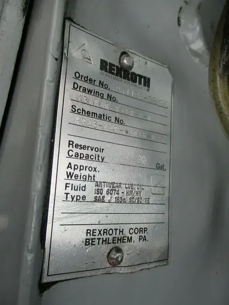 10 HP Airline Hydraulics / Rexroth Power System width Acummulator Manifold 3000 PSI - Image 3
