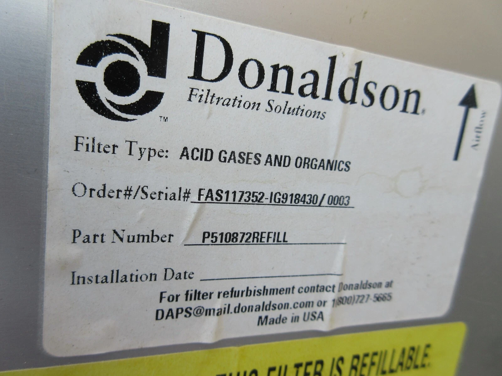 Donaldson #P510751 Dilution Air Purification System - Image 6
