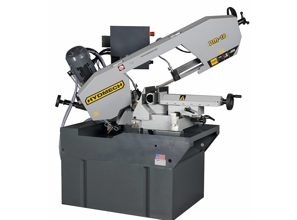 8.66" x 11" Hyd-Mech #DM-10, horizontal bandsaw, pneumatic vise, foot pedals - Image 1