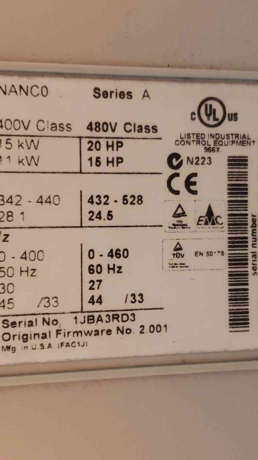 Allen-Bradley, powerflex70 #20ad027a0aay, MCC, 27 A, 460 Volts, 20 HP, encl type 1, - Image 6