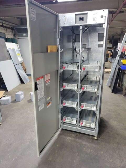 88 Amps. Liebert #37BP040XMX1BNL, Battery Cabinet Intermittent Duty, 391 VDC - Image 1