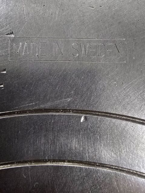12" Skand Sweden Fabricks #AB, 3-jaw lathe chuck, 4"hole, D1-6 mount, 2 pc adjustable jaws - Image 6
