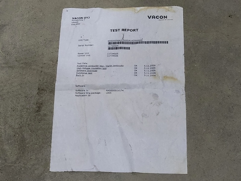 Vacon frequency converter, NXS00056A2L0SSSA1A2000000, like new - Image 7