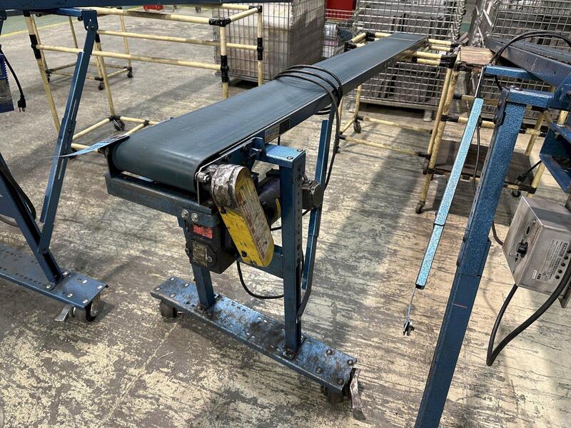 8" wide x 8' long, New London Engineering #250-8-80, Transfer Conveyor, 110 V., Vari Drive Control, 2020 (2 - Image 1