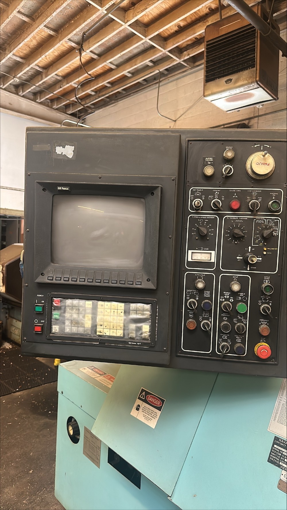 Warner & Swasey #M-5940, 12" chuck, Fanuc 10T, 3.5" hole, 1990 - Image 3