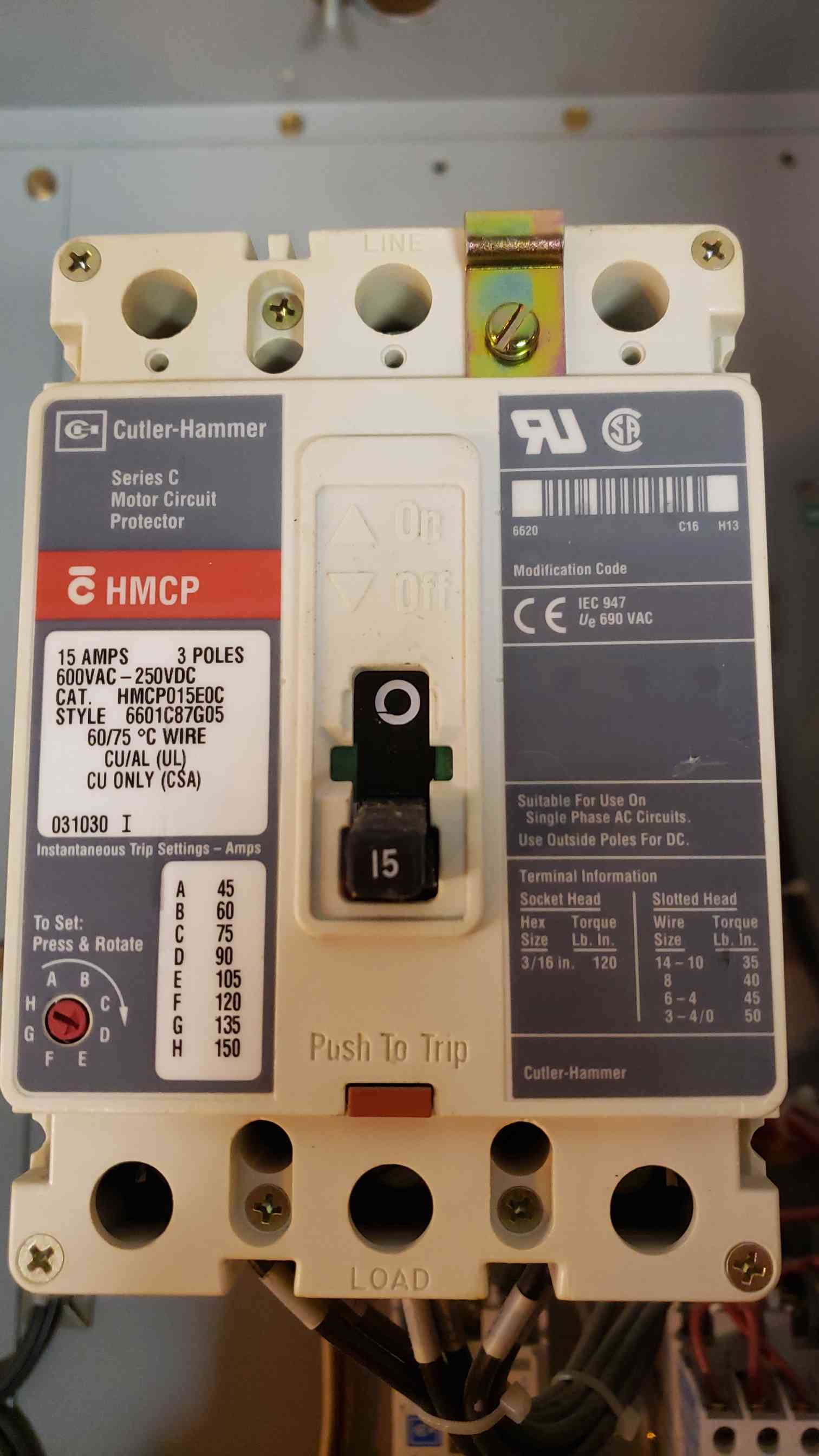 5 HP Cutler-Hammer, HV9F50AGV5M0B34LI4X5X7M8, VFD, 3 Phase, 480 Volts - Image 5