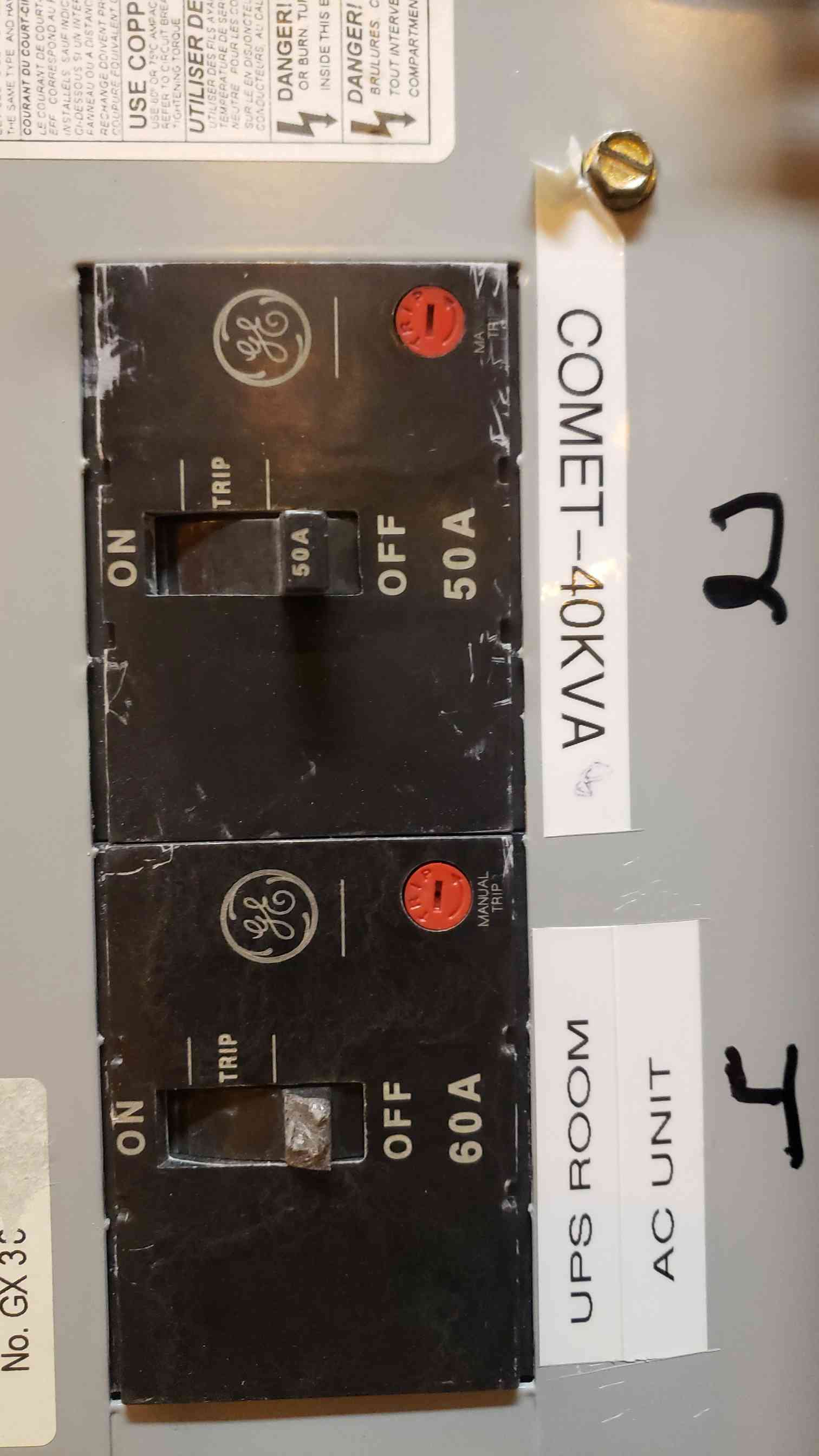 400 Amp. General Electric, A-Series, Panelboard, (5) Main & Breakers, 3 Phase, 4-Wire, 480Y/277 V - Image 6