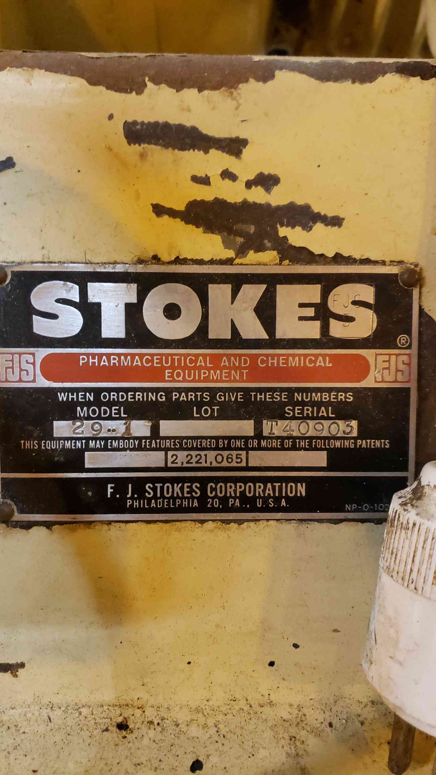 Stokes #29-1, Coating Pan, 16" diameter x 10.5" deep x 9" opening - Image 3