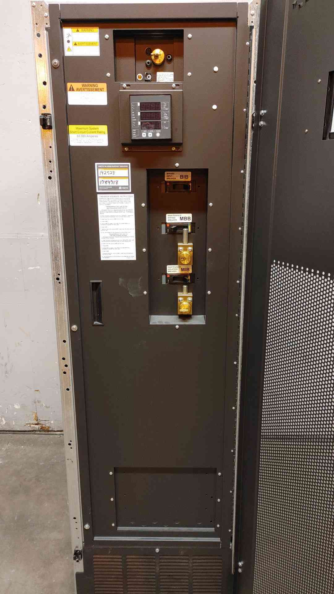125 KVA Liebert #FXA12C6NNG6, NX Bypass Distribution Cabinet, 3 Phase, 347 Amps, 480 x 208/120 V, 2016 - Image 5