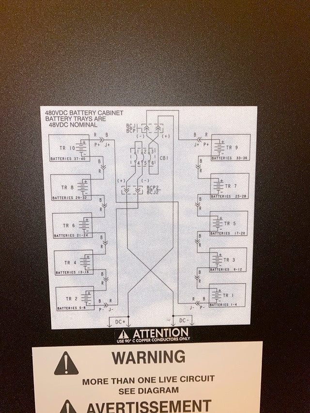 120 KVA Eaton #IDC-120, 9390 Integration Distribution Cabinet, 3 phase, 3/4 Wire, 160/333 Amps, 480 x 120/208 - Image 5