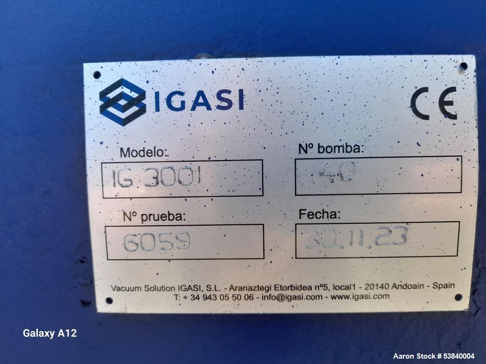 Igasi #IG3001, Industrial Liquid Ring Vacuum Pump, Suction Flow 3600 - 6000 m3/h; Vacuum 200 - 600" mm Hg, 1" - Image 3