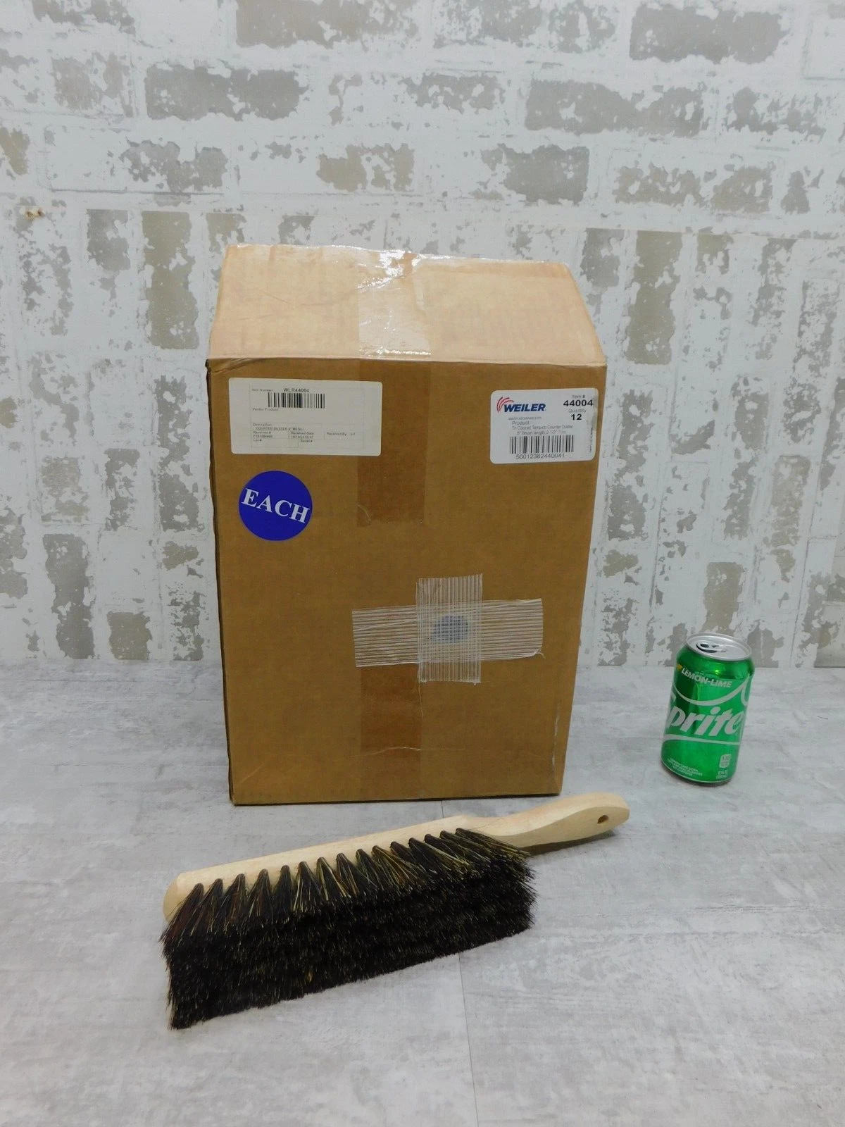 12 NEW Weiler 8" Counter Duster, Grey Tampico Fill, Medium Brushing, 44004, 12pc - Image 1