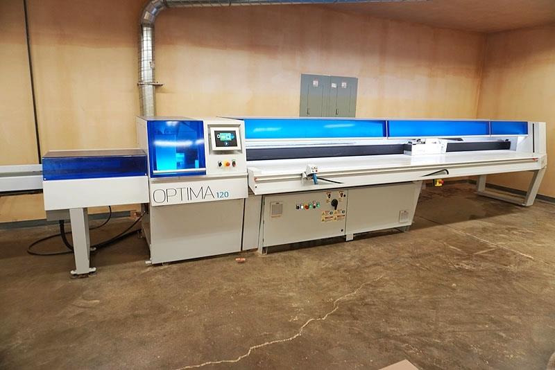 Omga #Optima-120-4200-CE, Pushfeed Optimizing & Defecting Cut-Off Saw System, 12" width x 4.94" thick - Image 1