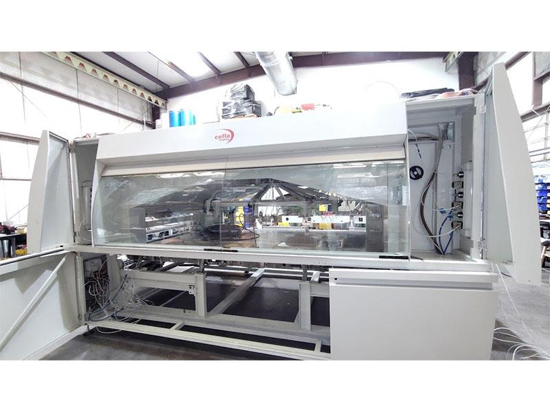Cefla #RotoStain-RT-2000, Rotary Stain Machine, 20-Gun, 0"-51" Work width, 12" min. Work length, 65" - Image 1