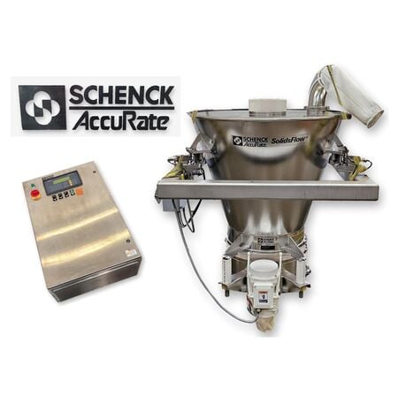 Schenck, Accurate #SolidsFlow-2000, Vibratory Feeder, 18" diameter bowl, 8 cu.ft. hopper, 8" inlet, 0.53 HP - Image 1