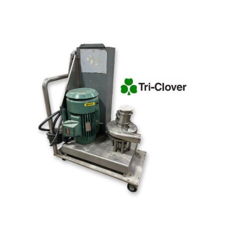 Tri-Clover #F4329MD-MBV-S, Stainless Steel tri-blender mixer, 30 HP, 4" flange dry inlet, 2" flange wet - Image 1