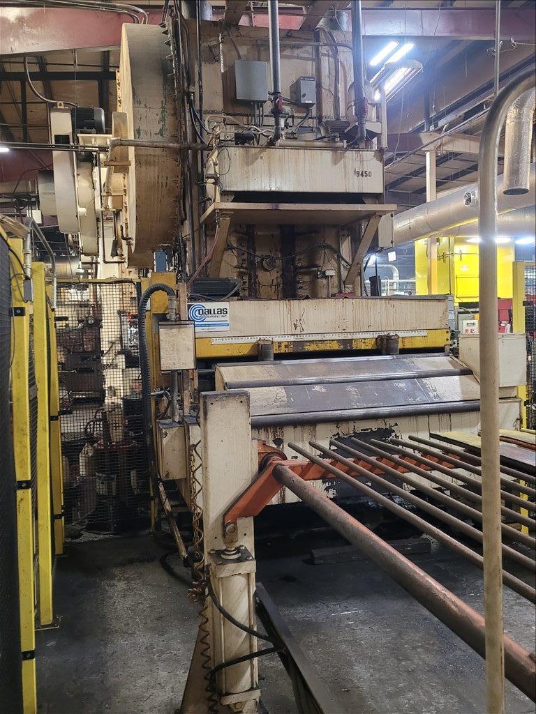 20000 lb. Coe Press Equipment #CPR-PO-200-36 / CPPS-350-36 / CPRF-436, coil feed line, 36" width x .125" - Image 3