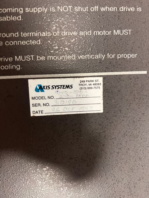 Baldor #914Q-510270-1KB0, Drive & Drive Supply, 1993 - Image 2