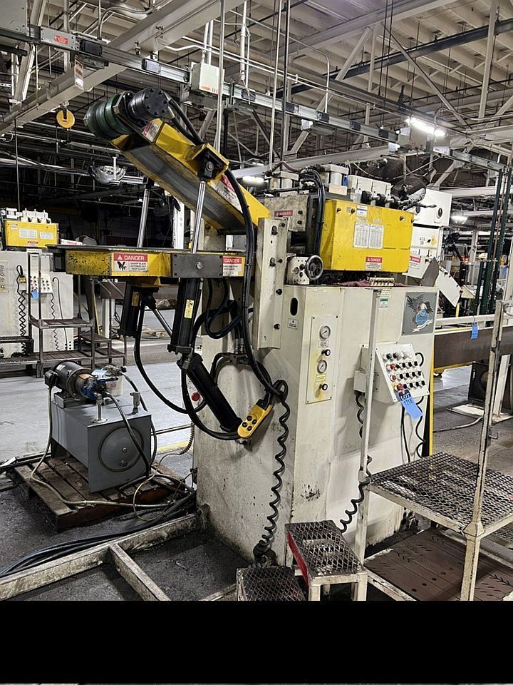 6000 lb. Coe Press Equipment, double end coil reel & straightener comb., 12" width x .250" stock, 3-leaf - Image 3