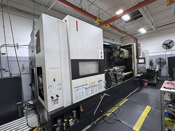 Mazak #Cybertech-4500M, CNC Lathe, 33.8" Swing, 21" Chuck, 5.5" Bar, 31.88" Turn diameter, 120" Cut length - Image 2