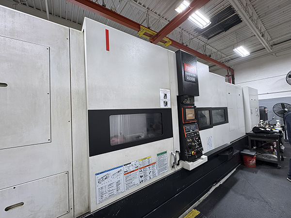 Mazak #Cybertech-4500M, CNC Lathe, 33.8" Swing, 21" Chuck, 5.5" Bar, 31.88" Turn diameter, 120" Cut length - Image 3