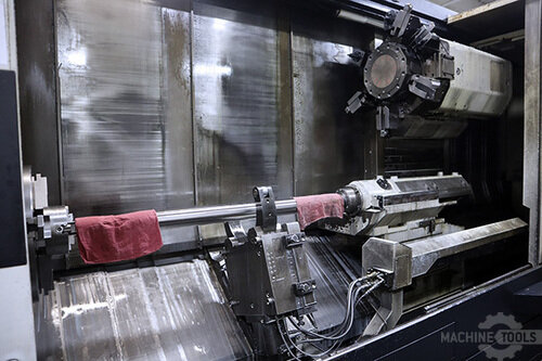 Mazak #Cybertech-4500M, CNC Lathe, 33.8" Swing, 21" Chuck, 5.5" Bar, 31.88" Turn diameter, 120" Cut length - Image 8