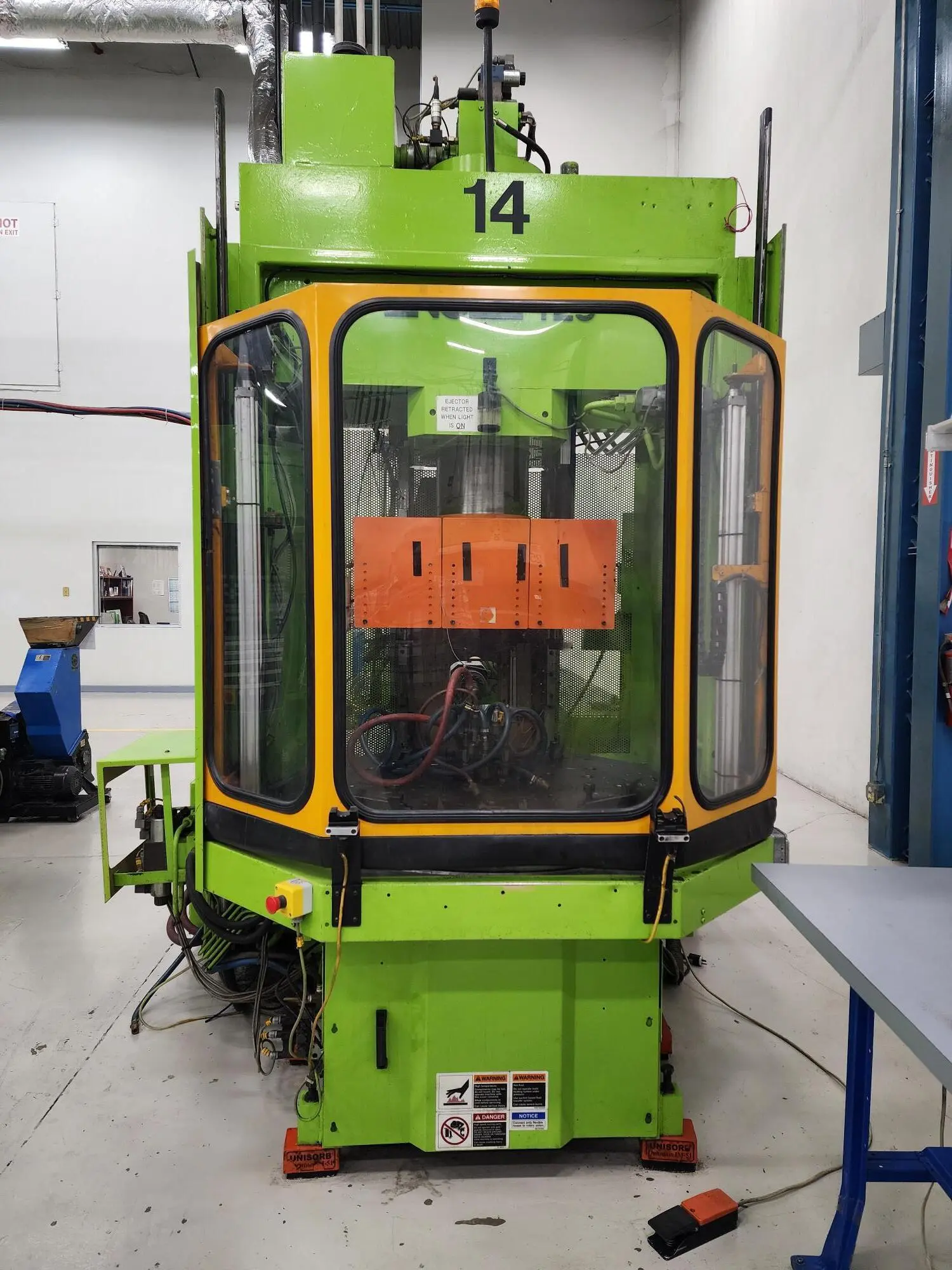 125 Ton, 5 oz., Engel #ES-330H/125VRB, vertical clamp, horizontal injection, rotary table, 2000 - Image 1